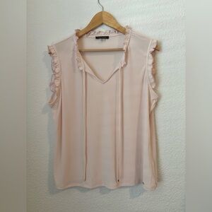 Tommy Hilfiger Light Pink Ruffle Blouse